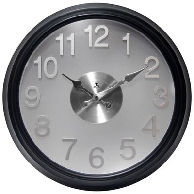 15 Onyx Wall Clock Black - Infinity Instruments