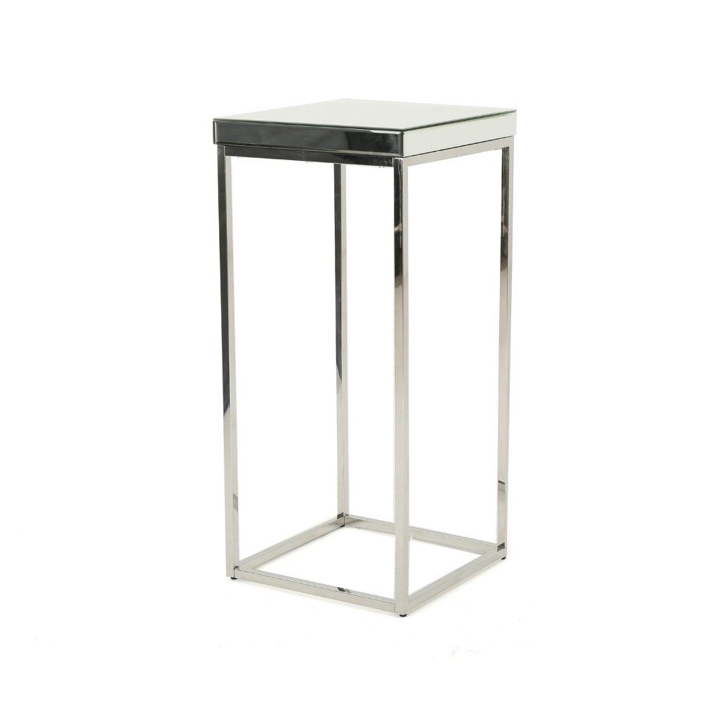 target mirrored side table