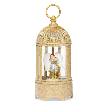 Roman LED Swirl Birdcage with Angel Christmas Decorative Figurine