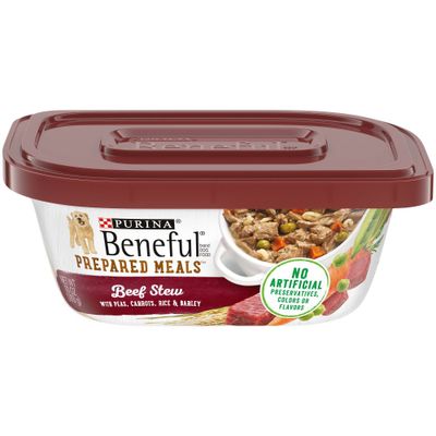 Purina Beneful Prepared Meals Stew Recipes Wet Dog Food Beef Stew - 10oz