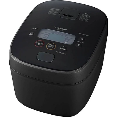 Zojirushi 10 cup Induction Heating Rice Cooker and Warmer Black NW-QAC18: 12 Settings, BPA-Free, 1.8L Capacity