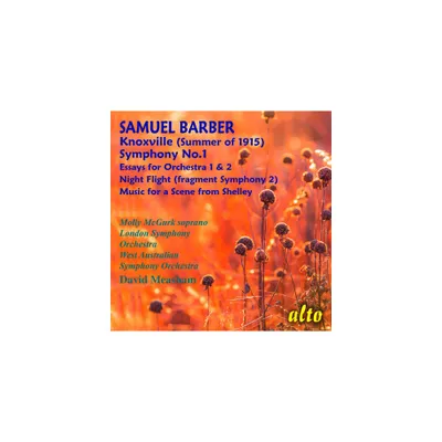 Molly McGurk - Samuel Barber: Symphony No. 1/ Essays Nos. 1 & 2 / Night Flight (CD)