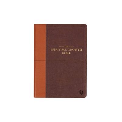 The Spiritual Growth Bible, Study Bible, NLT - New Living Translation Holy Bible, Faux Leather, Chocolate Brown/Ginger - (Leather Bound)