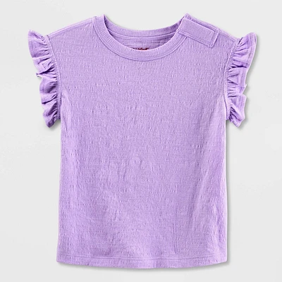 Toddler Girl Adaptive Short Sleeve Knit Top