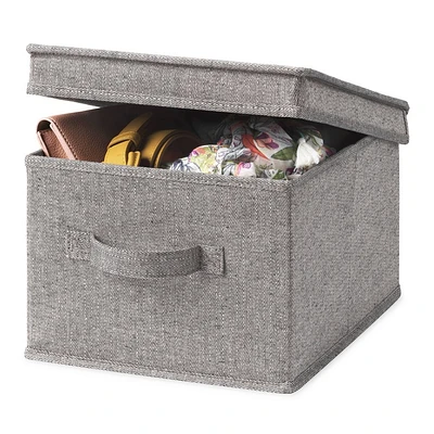 Whitmor Storage Box with Lid Gray