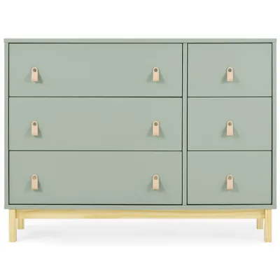 babyGap by Delta Children Legacy 6 Drawer Dresser with Leather Pulls & Interlocking Drawer