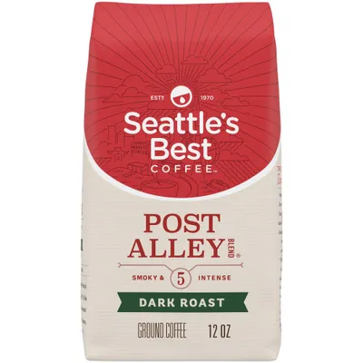 Seattles Best Coffee Post Alley Blend Dark Roast Ground Coffee -12oz Bag