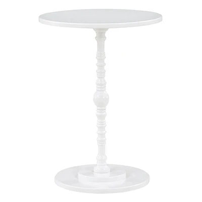 Breighton Home Regal Manor Spindle Accent Table: Solid & Manufactured Wood, 24.25 Height