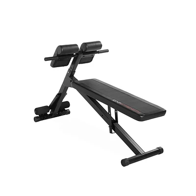 CAP Strength Hyperextension and Ab Weight Bench - Black