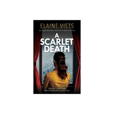 A Scarlet Death - (An Angela Richman, Death Investigator Mystery) by Elaine Viets (Hardcover)