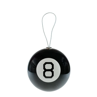 Magic 8 Ball Decoupage Christmas Tree Ornament