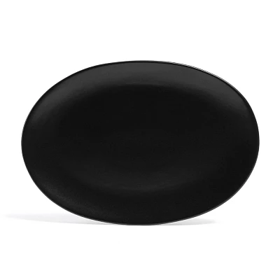 over&back Coupe Hand-Finished Stoneware Oval Serving Platter Semi-Matte : Microwave & Dishwasher Safe