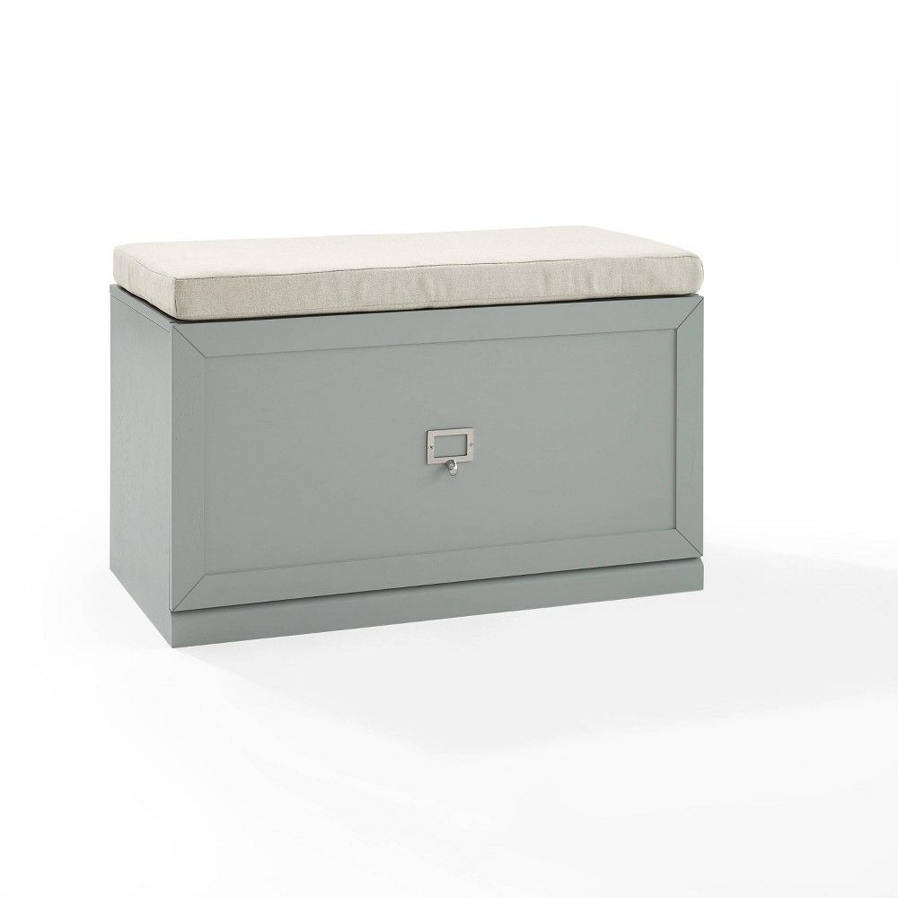 Seaside Entryway Storage Bench Distressed White - Crosley : Target