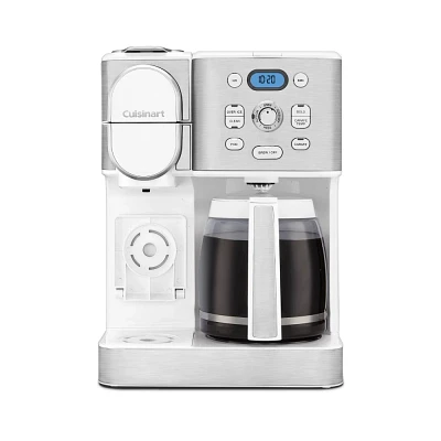 Cuisinart Coffee Center 2-IN-1 Coffee Maker and Single-Serve Brewer - White - SS-16W