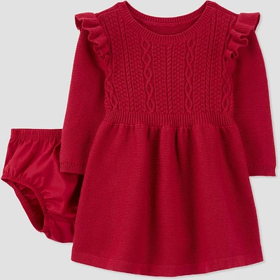 Carters Just One You Baby Girls Ruffle Dress