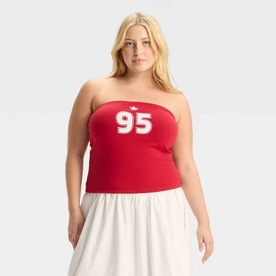 Women Graphic Tube Top