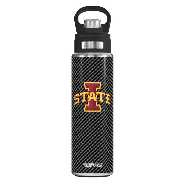 NCAA Iowa State Cyclones Carbon Fiber Wide Mouth Water Bottle - 24oz