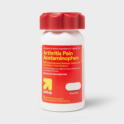 Acetaminophen Arthritis Pain Relief 650mg Extended Release Caplets - 100ct - up&up