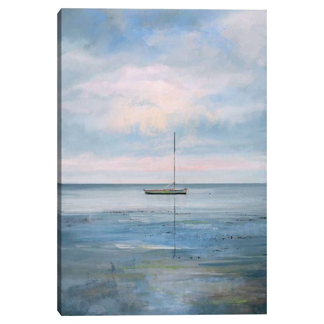 24 x 36 Morning Calm by Studio Arts Canvas Art Print - Masterpiece Art Gallery: Coastal Seascape, Ready to Hang