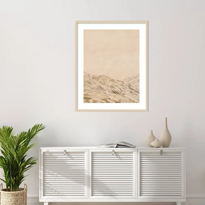 Amanti Art 33x41 Twilight Mountain Peaks I by Grace Popp: Modern Style, Hardwood Frame, Lithograph