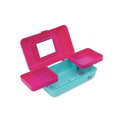 Caboodles Pretty in Petite Makeup Bags - Hot Pink Over Blue