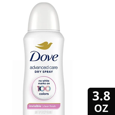 Dove Beauty Advanced Care Clear Finish 48-Hour Womens Antiperspirant & Deodorant Dry Spray - 3.8oz