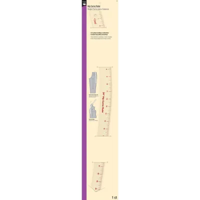 Dritz 24 Hip Curve Ruler for Pattern Drafting Clear