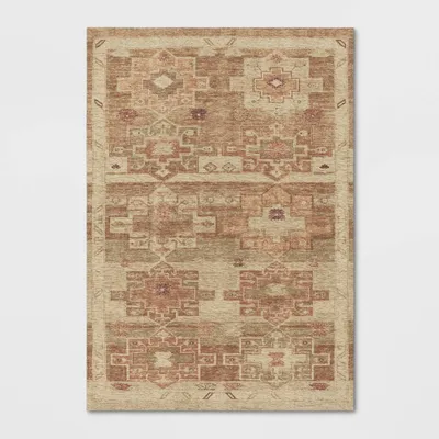 Caravan Geometric Woven Runner Tan