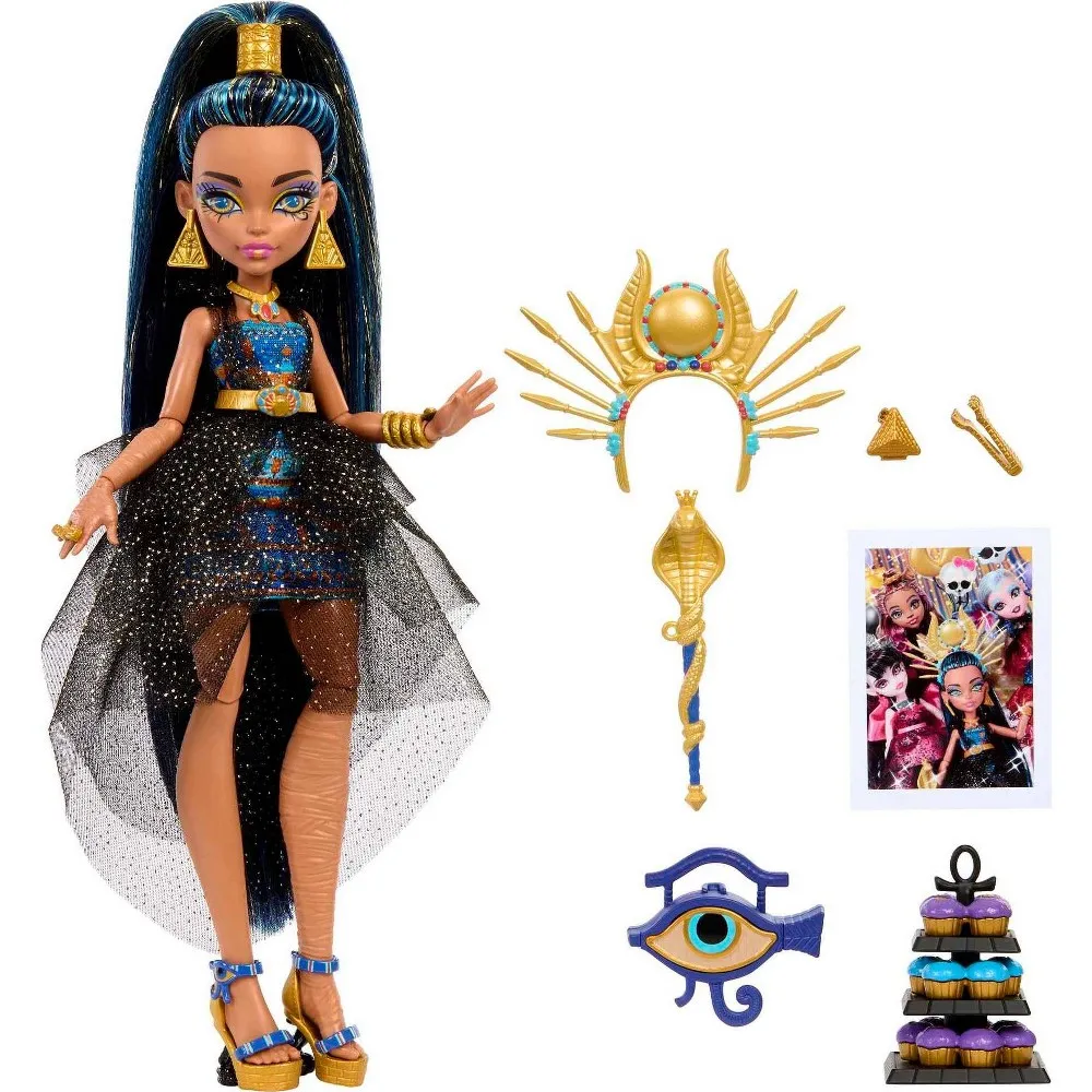 Monster High Cleo De Nile Fashion Doll in Monster Ball Party Dress with  Accessories | The Market Place