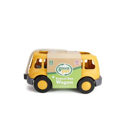 Green Toys Pull n Play School Bus Wagon