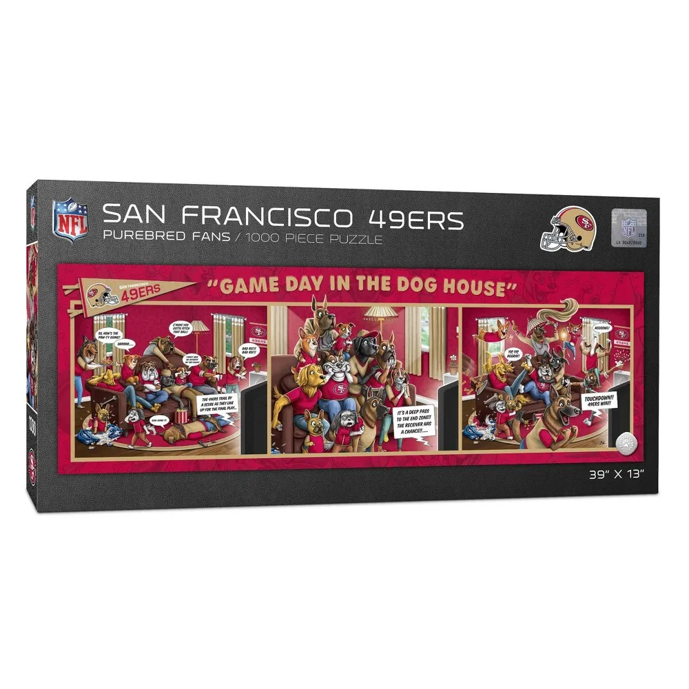 San Francisco 49ers NFL San Francisco 49ers Game Day in the Dog House  Puzzle - 1000Pc | The Market Place