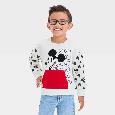 Toddler Disney Mickey Mouse Valentines Fleece Pullover