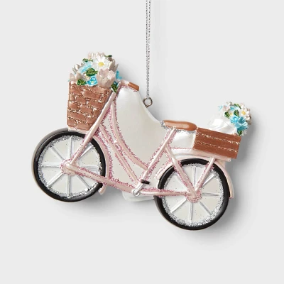 Bicycle with Flowers Christmas Tree Ornament - Wondershop