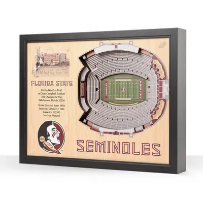 NCAA Florida State Seminoles 25-Layer StadiumViews 3D Wall Art