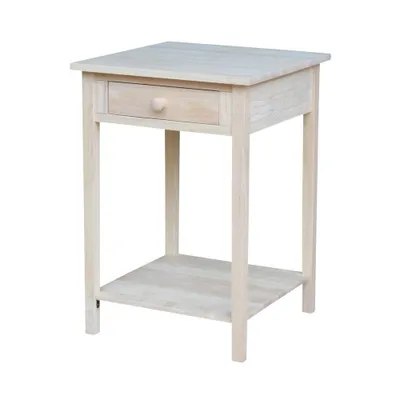 21 Nightstand Unfinished - International Concepts