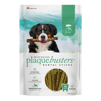 Caledon Farms Plaque Busters All Ages Dental and Hard Fresh Dog Treat Chews with Sweet Potato Flavor - 7oz