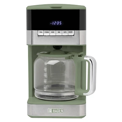 HADEN 12c Quintessential Digital Drip Coffee Maker Cedar and Chrome