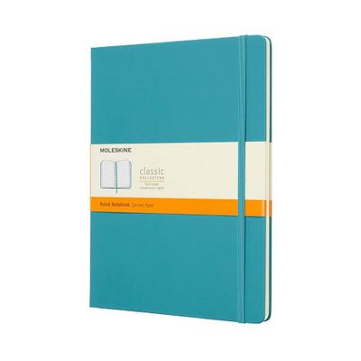 Moleskine Ruled Notebook XL Hard Cover Reef Blue