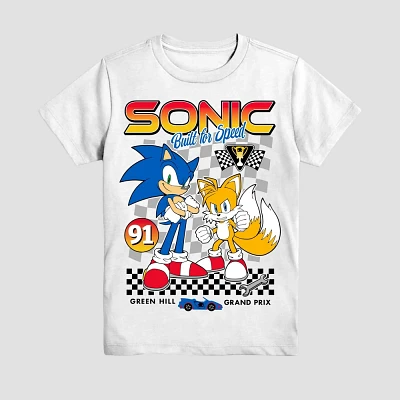 Boys Sonic the Hedgehog Racing Short Sleeve Graphic T-Shirt