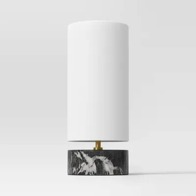 Faux Marble Mini Table Lamp - Threshold: Lighting