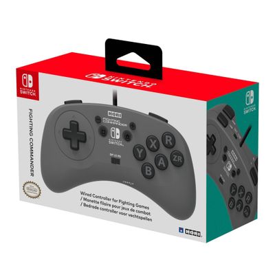 Hori Fighting Commander Wired Controller for Nintendo Switch - Gray