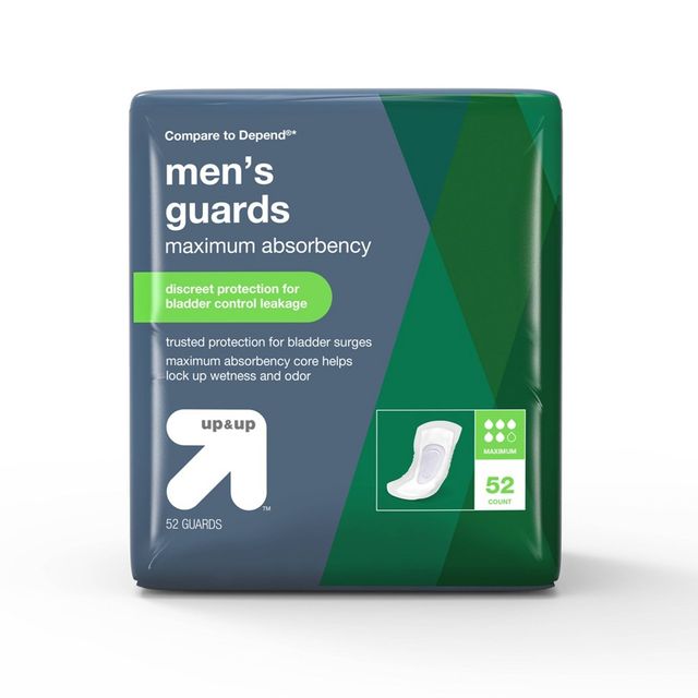 Up & Up Mens Guards for Adult Incontinence Care - Maximum Absorbency - 52ct  - up & up