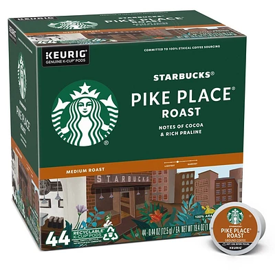 Starbucks Keurig Pike Place Roast Medium Roast Coffee Pods