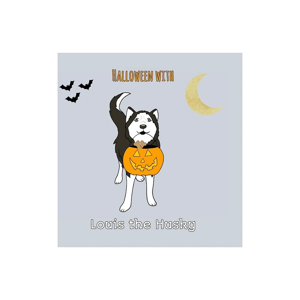 Halloween with Louis the Husky - by Stephanie Yang (Hardcover)