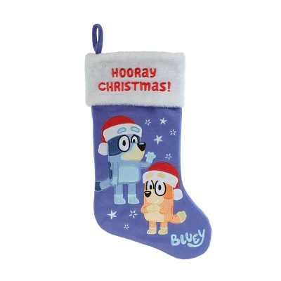 19 Bluey and Bingo Christmas Stocking Blue/White