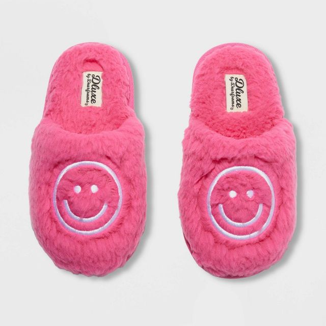 Dluxe by dearfoams Kids Happy Face Slide Slippers | Connecticut Post Mall