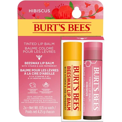 Burts Bees Lip Balm + Tinted Lip Balm Duo - 2ct