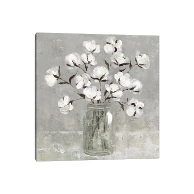 iCanvas Cotton Bouquet by Carol Robinson Canvas Print Wall Art