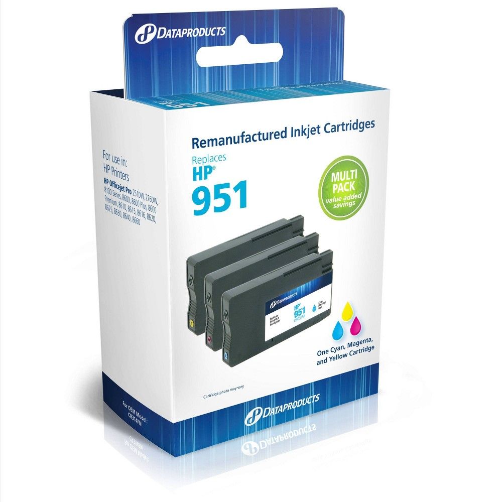 Dataproducts Remanufactured Cyan/Magenta/Yellow 3-Pack Standard Ink - Compatible with HP 951 Series - Dataproducts | Connecticut Post Mall
