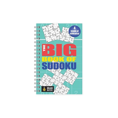 The Big Book of Sudoku Turquoise - (Brain Busters) by Parragon Books (Spiral Bound)